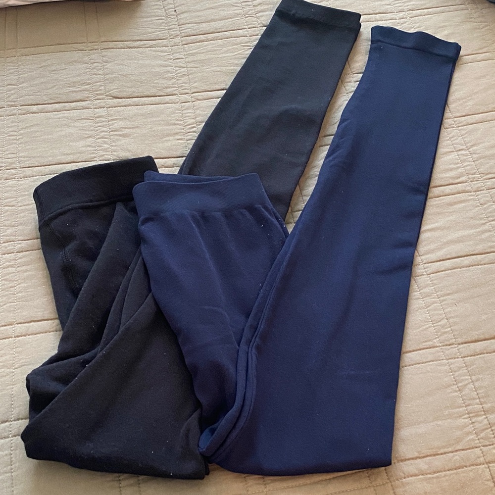 Black and Blue tights footless